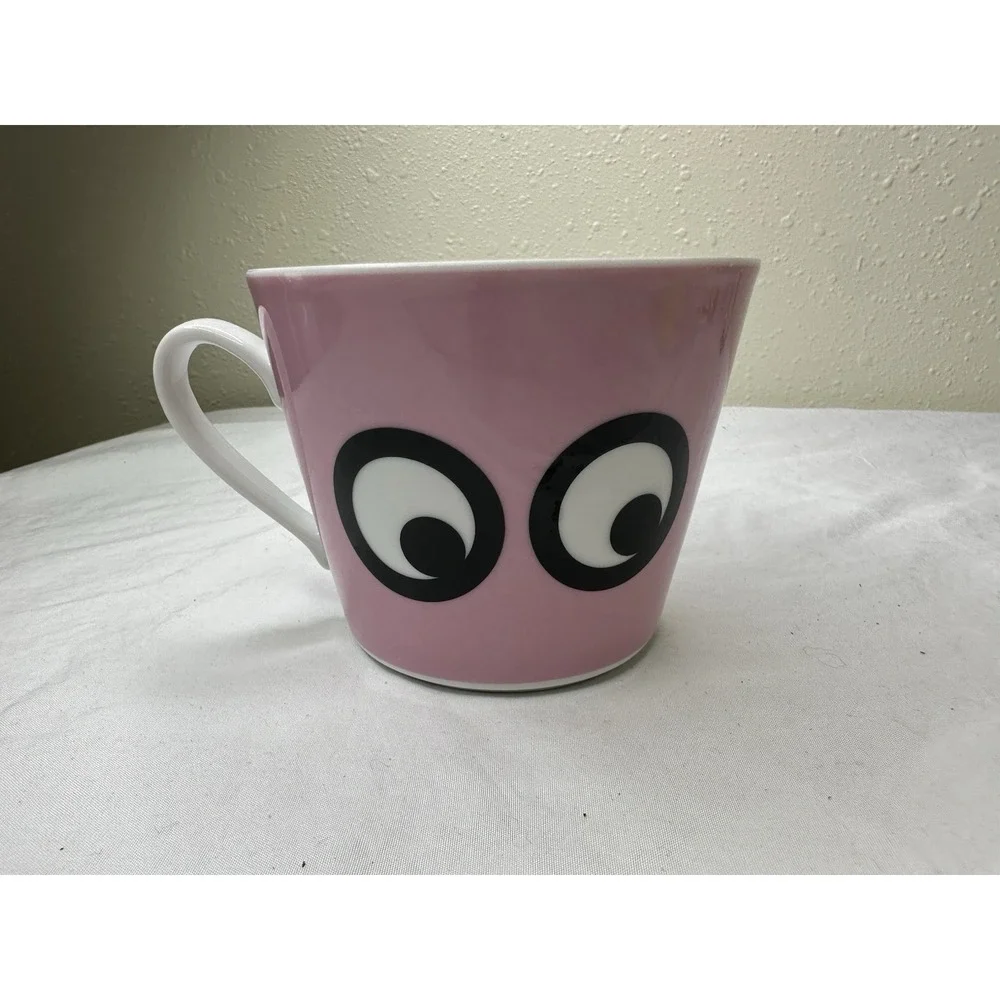 IKEA Walter Van Beirendonck Mug Pink Eyes Ceramic Made Poland RARE